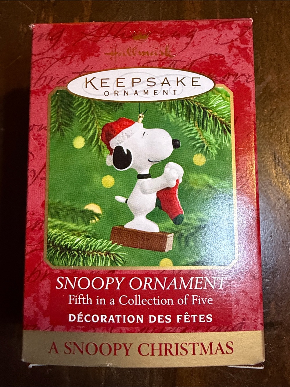 VTG Peanuts Snoopy Christmas Ornament - 2000 Peanuts 50th Anniversary